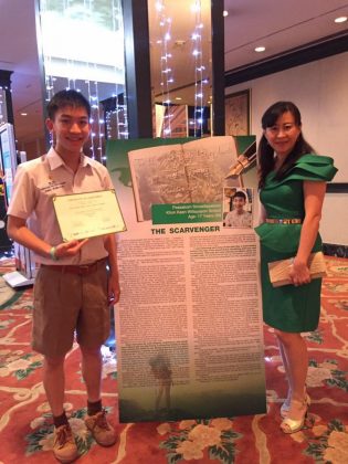 Passakorn Srivasitapakorn of M5-19, Winner in the 12th Junior Dublin Literary Awards for Thailand