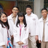 First Place - Skit Lower Secondary Level with 99.75% Ung-Ing, Focus, Patt, Pluggy and U-Li